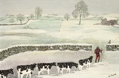 Cotswold: Winterszene